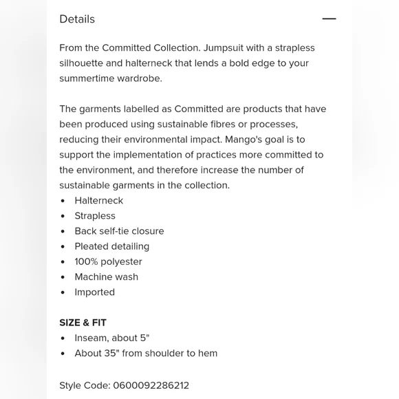 Mango romper - Picture 3 of 3